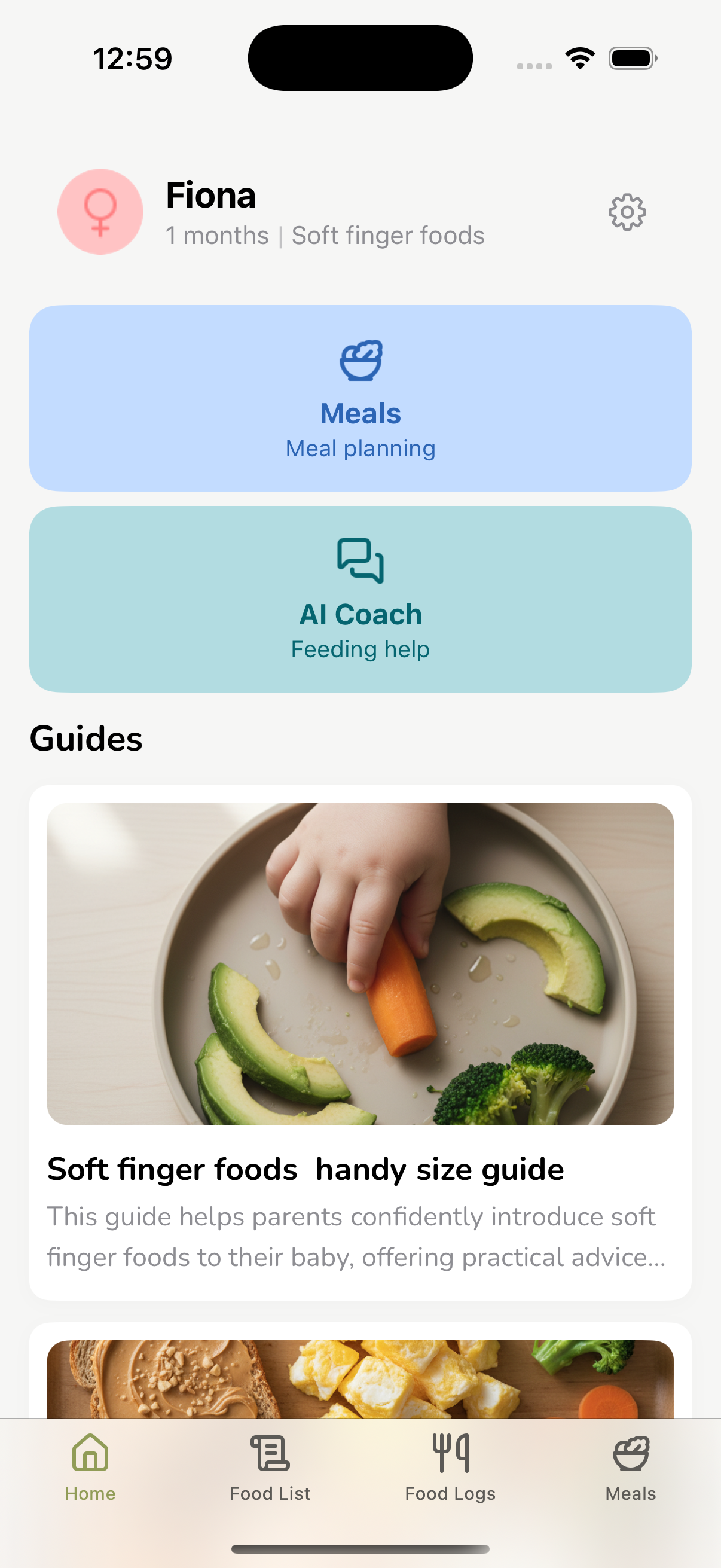 Yamito app home screen